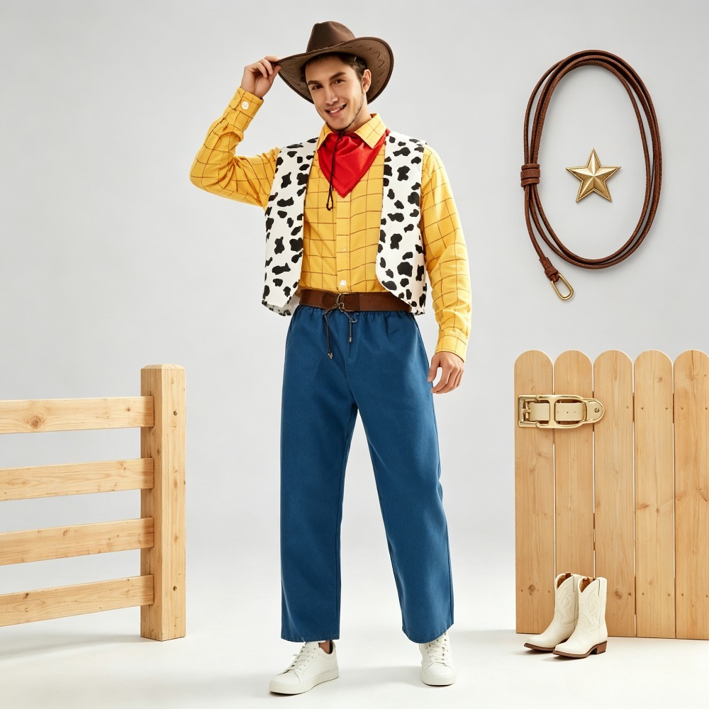 Vintage Fashion Outfits Men - Vintage Batı Kovboy Eşleşen Kıyafet Unisex