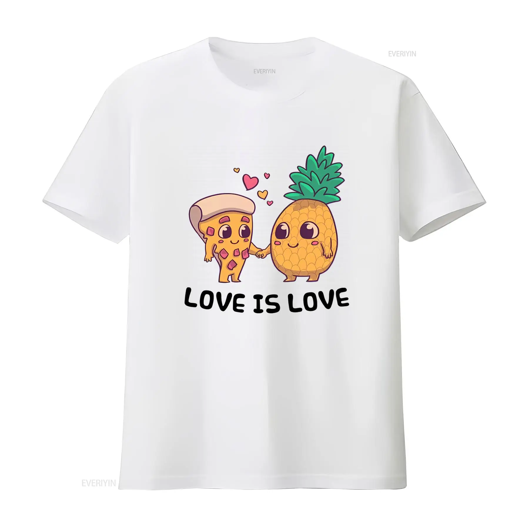 Vintage Fashion Community - Sevimli Ananaslı Pizza Tişörtü LGBT Topluluğu
