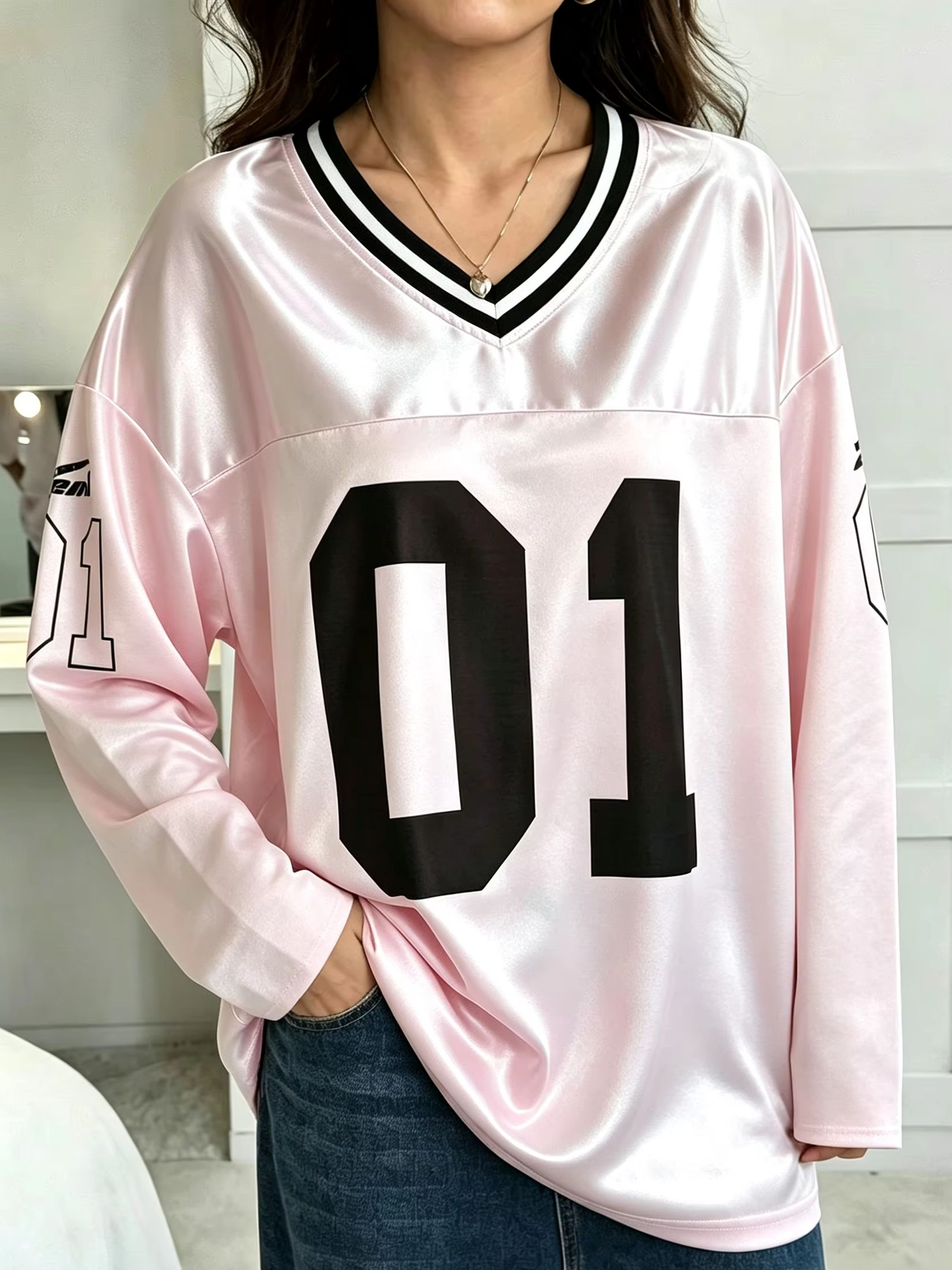Vintage Women Fashion - Erkek Kadın Vintage Uzun Kollu Oversize