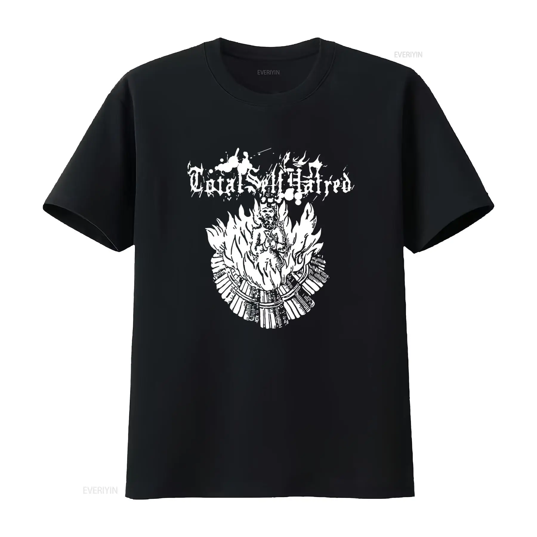 Vintage Fashion Art - TOTALSELFHATRED Tişört Koyu Sanat Tasarımlı Metal