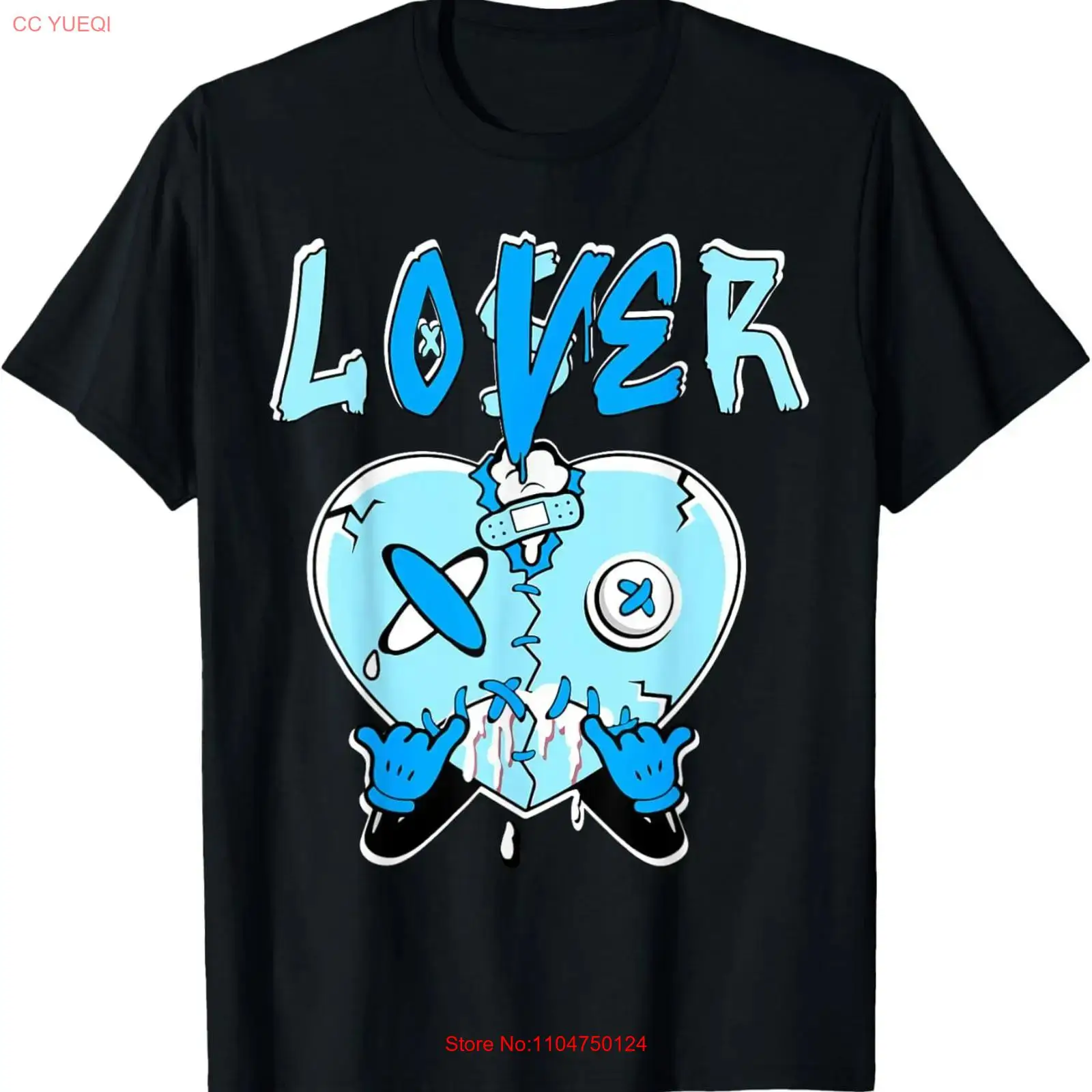 Vintage Fashion Outfits Men - Loser Lover Açık Mavi Damla Kalp