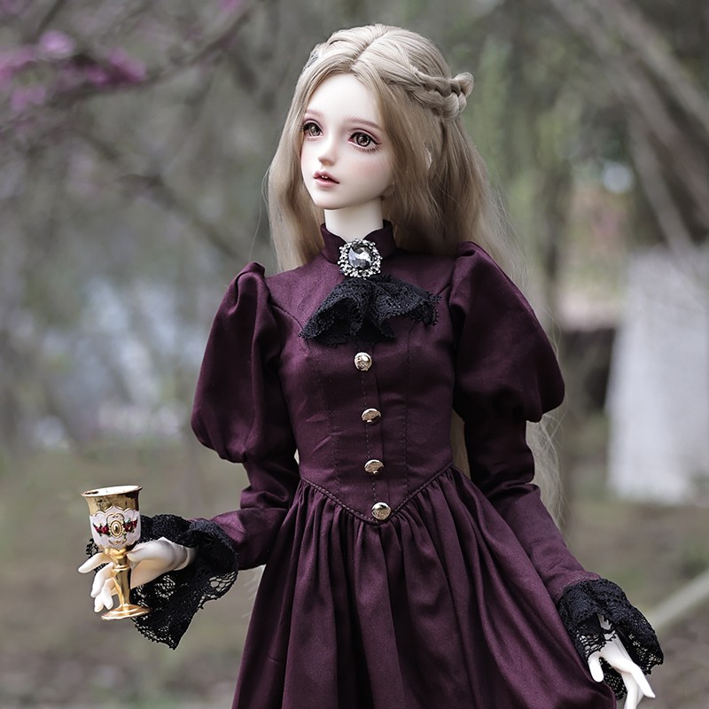 Vintage Fashion Art - Elina BJD bebek 1/3 güzel zarif