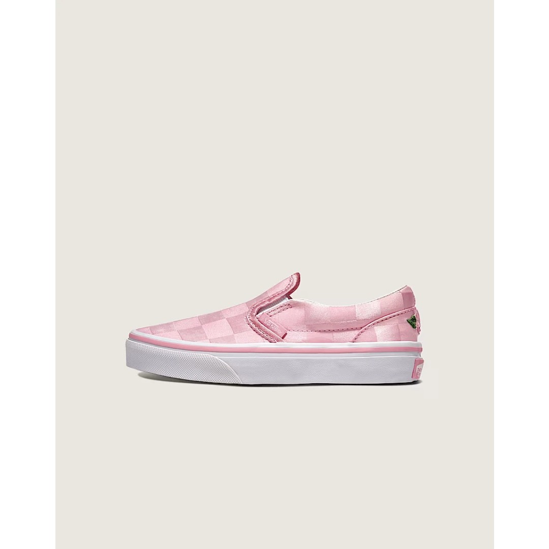 Vans Shoes Old Skool - Vans Big Kid Slip-on Checkerboard Saten
