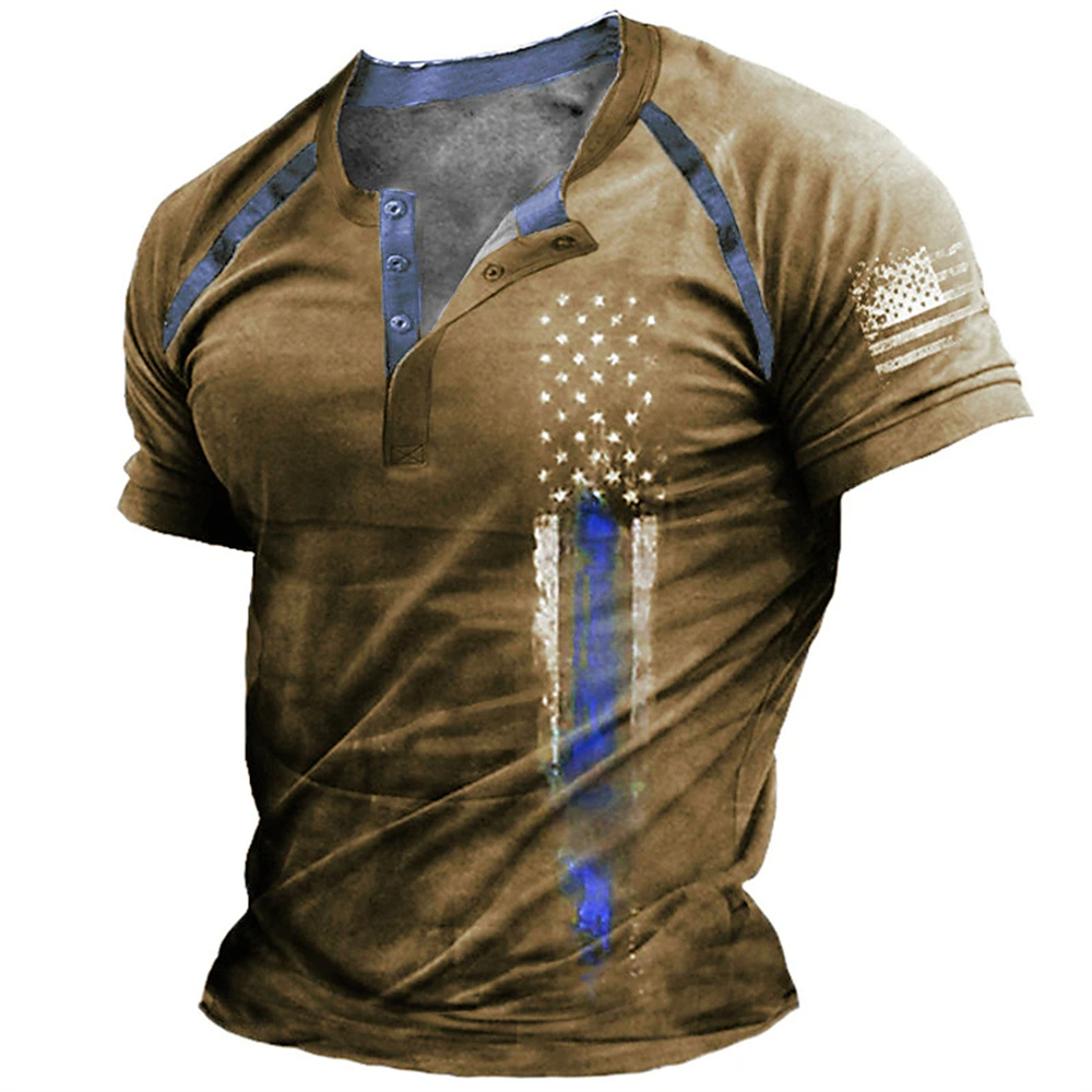 Vintage Fashion For Mens - Komik 3D Amerikan Bayrağı Baskı erkek