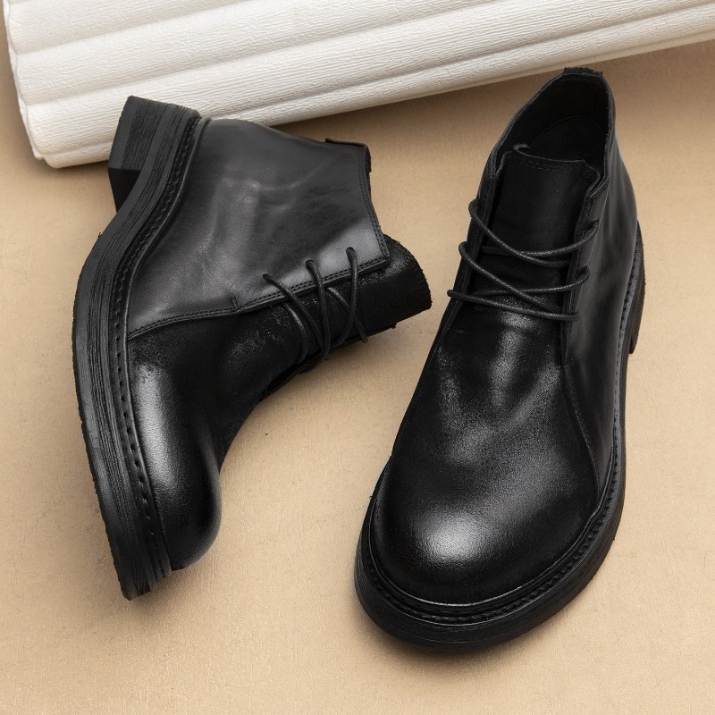 Vintage Fashion For Mens - Vintage Erkek Hakiki Deri Çizmeler Lüks