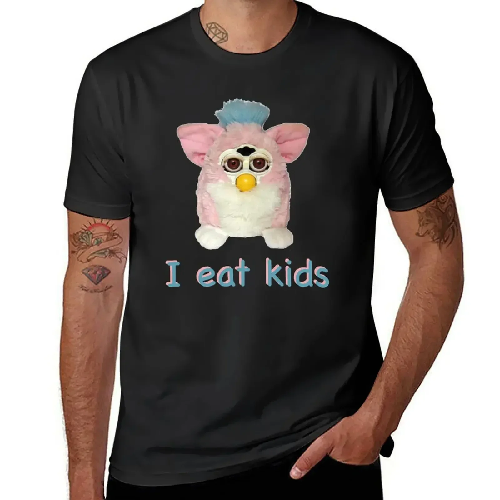 Vintage Fashion Archive - Furby I eat kids T-Shirt grafik