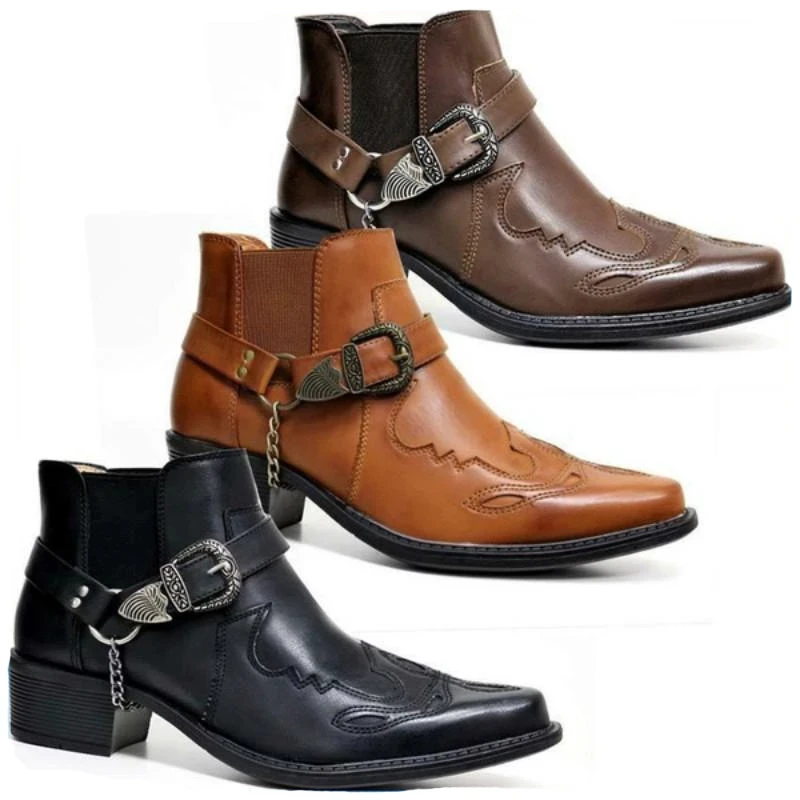 Vintage Fashion For Mens - 2026 Moda Erkek Vintage Kovboy Botları