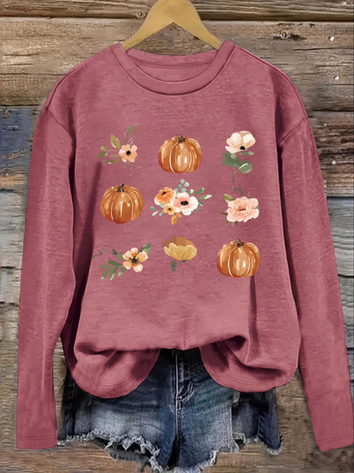 Kadın Günlük Uzun Kollu Bisikl - Printed Floral Shirt incelemesi ve fiyatı