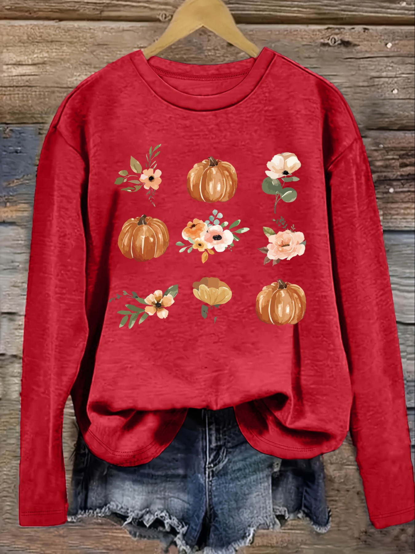 Kadın Günlük Uzun Kollu Bisikl - Printed Floral Shirt incelemesi ve fiyatı