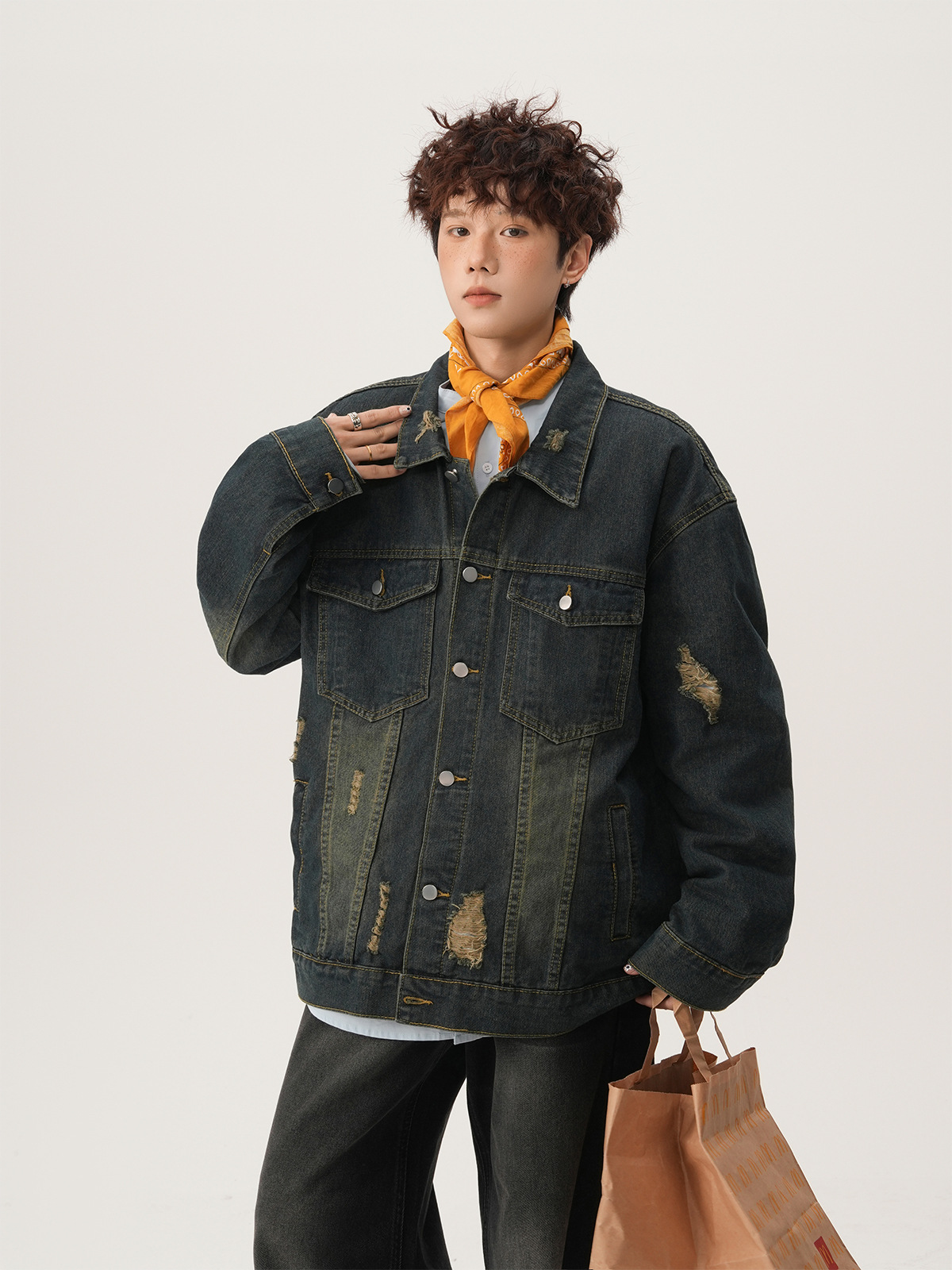 Amerikan High Street Yırtık Ko - Vintage Fashion For Mens incelemesi ve fiyatı