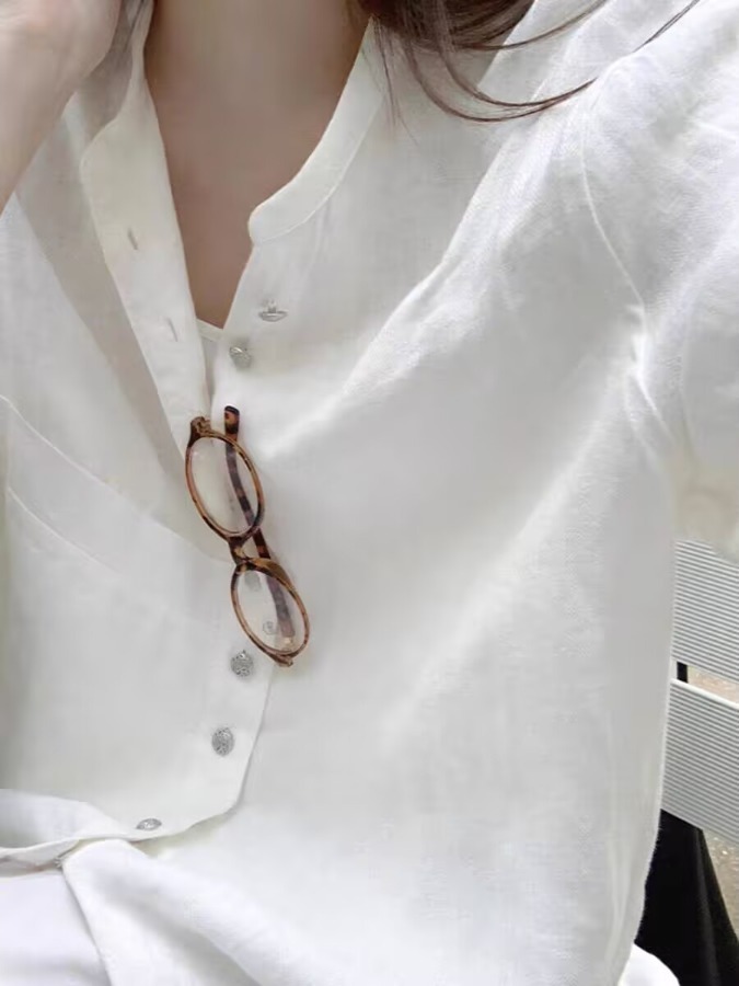 Bayan Beyaz Keten Güneş Koruyu - Vintage Fashion Meaning incelemesi ve fiyatı