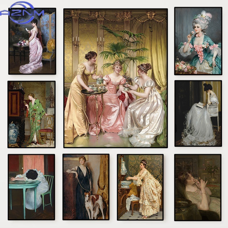 Rönesans Kadın Portre Posteri  - Vintage Fashion Art incelemesi ve fiyatı