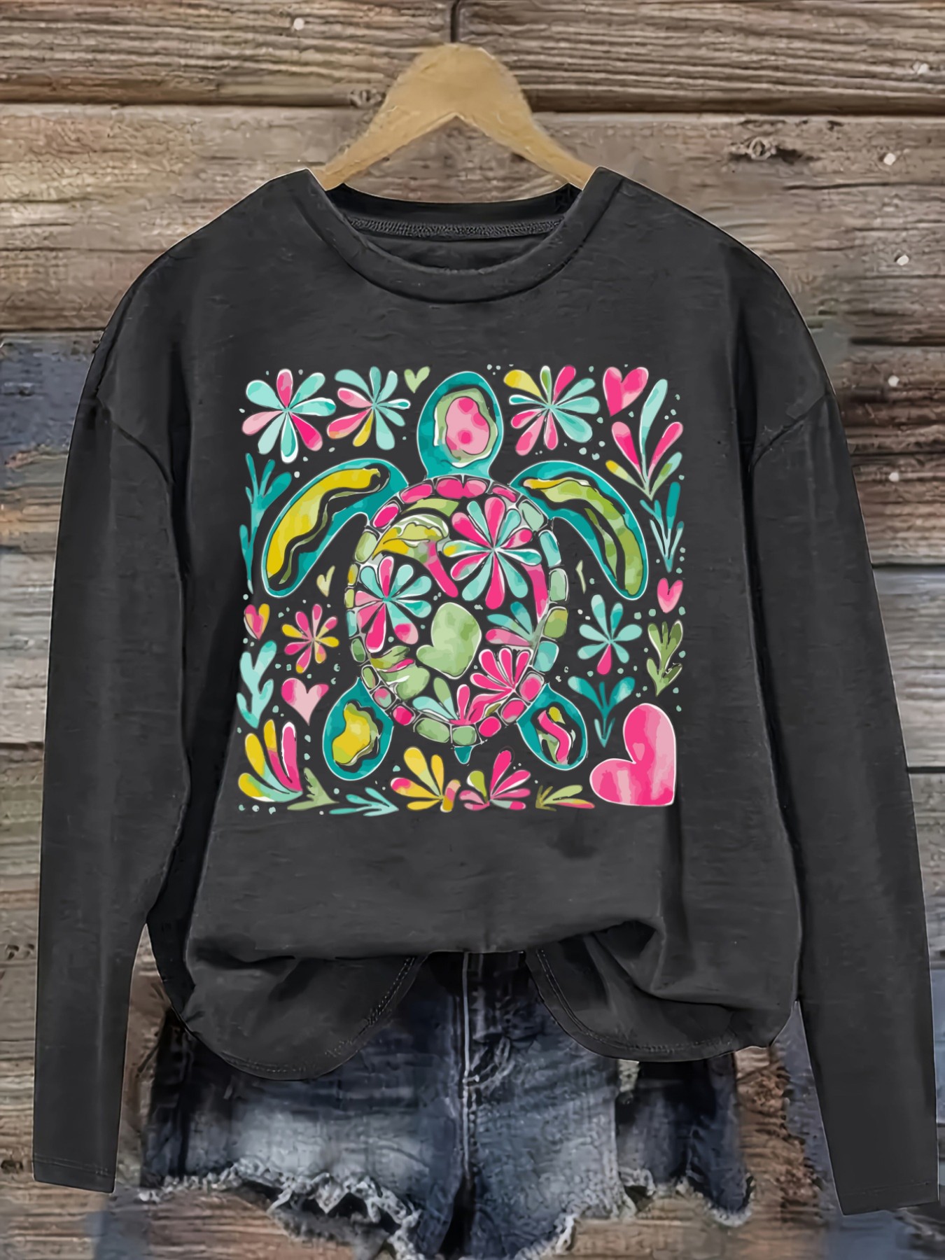Kadın Günlük Uzun Kollu Bisikl - Printed Floral Shirt incelemesi ve fiyatı