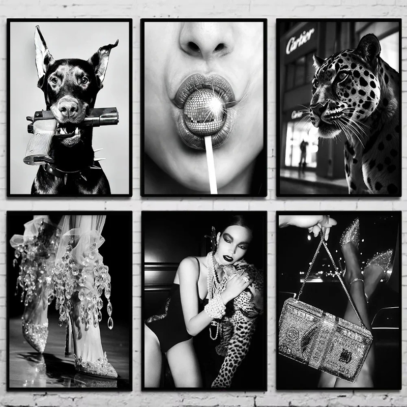 Siyah ve Beyaz Moda Vintage Fo - Vintage Fashion Art incelemesi ve fiyatı