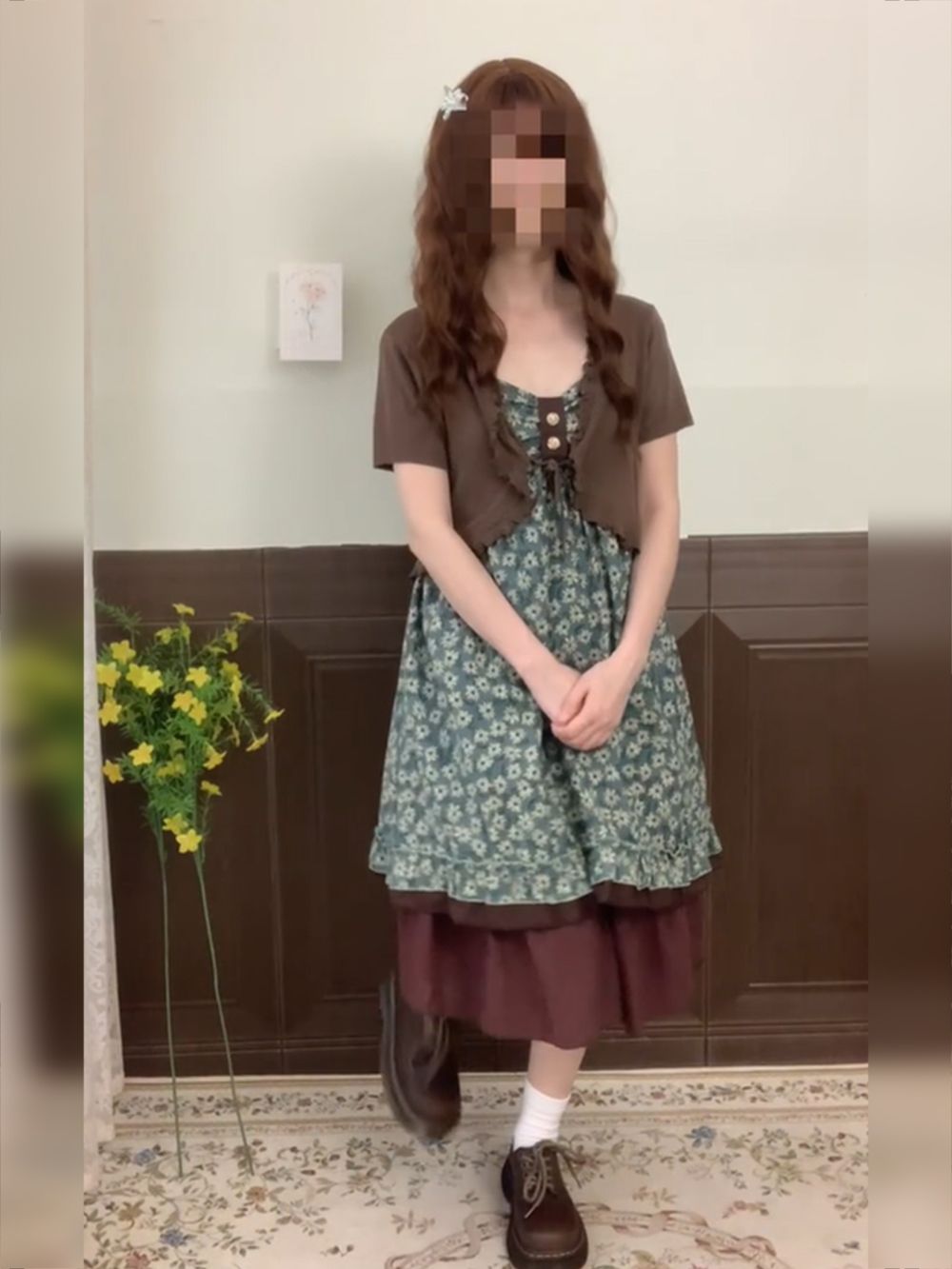 Vintage Tatlı Askılı Elbise Ta - Crop Cardigan Vintage incelemesi ve fiyatı