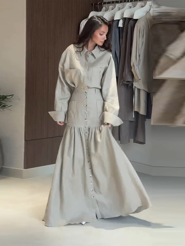 Vintage Düz Renk Gömlek Etek K - Vintage Fashion Outfits Men incelemesi ve fiyatı