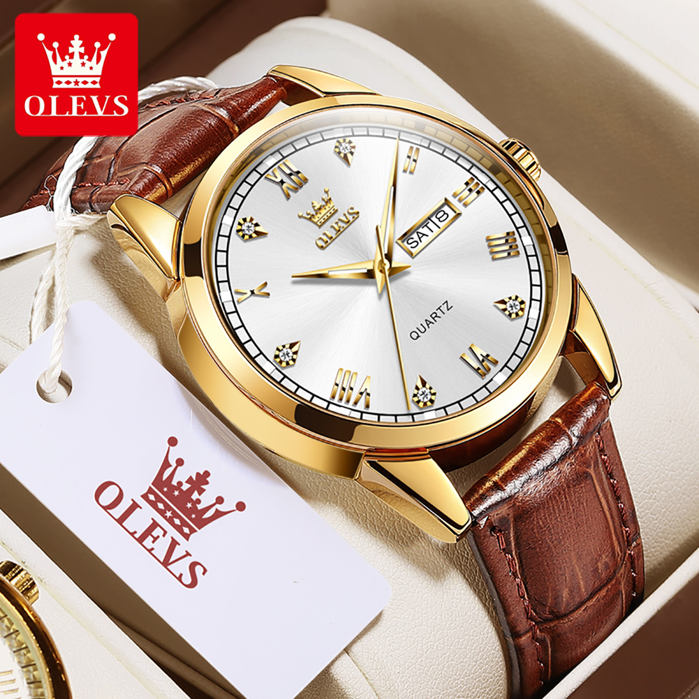 OLEVS çift saatleri iş moda ra - Vintage Fashion Complete incelemesi ve fiyatı