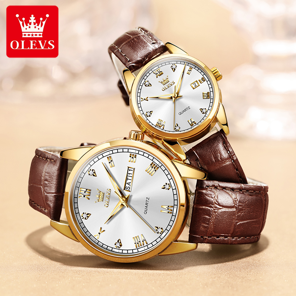 OLEVS çift saatleri iş moda ra - Vintage Fashion Complete incelemesi ve fiyatı
