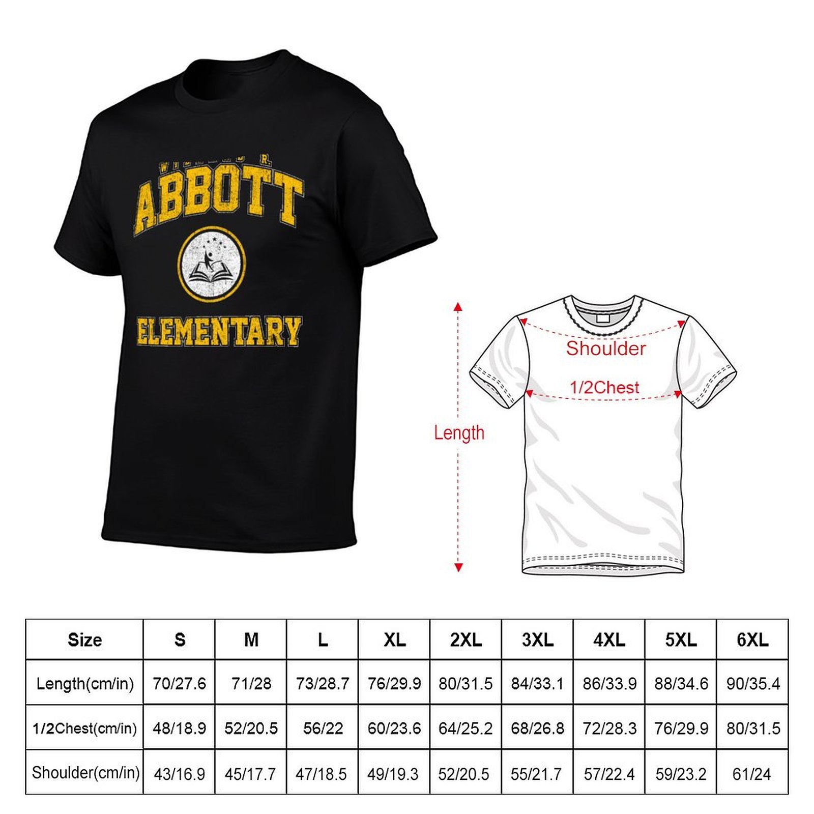 Abbott Elementary T-Shirt mavi - Vintage Fashion Archive incelemesi ve fiyatı