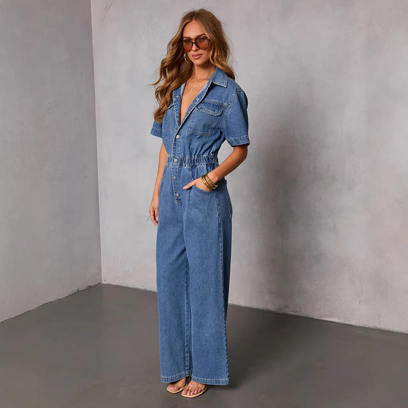 Retro Moda Kısa Kollu Denim Tu - Vintage Fashion Jeans incelemesi ve fiyatı