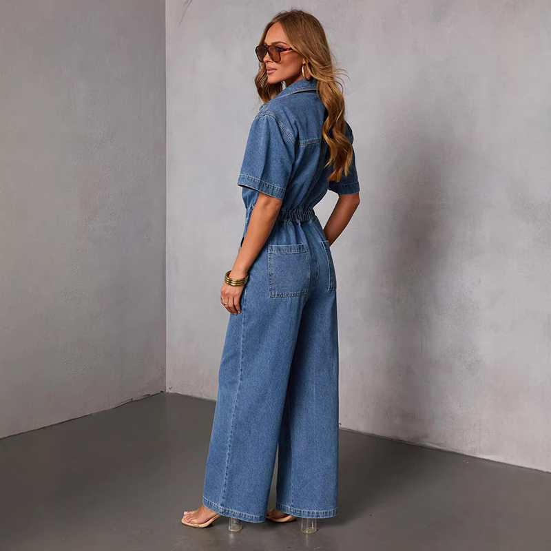 Retro Moda Kısa Kollu Denim Tu - Vintage Fashion Jeans incelemesi ve fiyatı